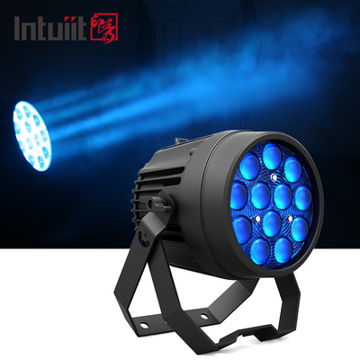 실내 12x10W RGBW LED Par 깡통 스테이지 광 IP65 DJ LED는 Par 라이트를 확대시킵니다