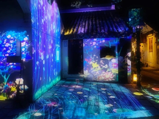 도시 조명 프로젝트 야외 방수 Led Gobo Light 프로페셔널 문화 관광 시장 테마 공원