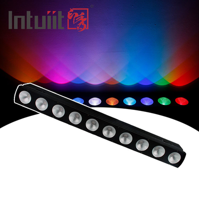 10* Tri 9W 3 In 1 고 밝기 홍수 빛 야외 Dmx512 LED 벽 세탁기 점광