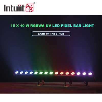 높은 전력 15x 10 W LED 건물 조명 dmx 512 RGBWA LED 벽 세척기 조명 IP65 dmx 제어 LED 조명 막
