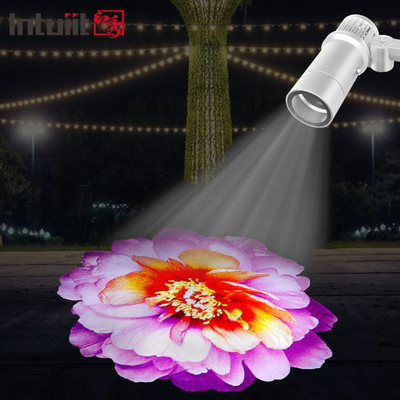 LED 고보 프로젝터 60w LED 자동 색을 바꾸는 프로젝터 야외 프로젝션 램프 고보 사용자 지정 로고 환영 조명