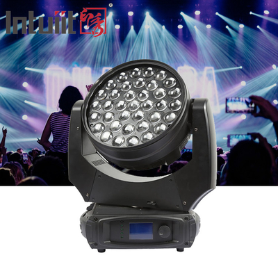 콘서트 무대 조명 장비에 대한 전문 37x10W 고전력 세척 움직이는 헤드 라이트