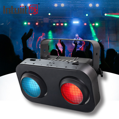 2 눈 2x90W RGB 2IN1 LED COB 블라인드 라이트 앰버 따뜻한 흰색 프로 DJ 파티 스테이지 효과 조명