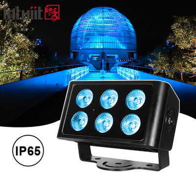 6x5W 4in1 RGBW LED DMX 벽 세탁 조명 IP65 야외 LED 도시 컬러 조명 무대 공연 DJ 파티 조명