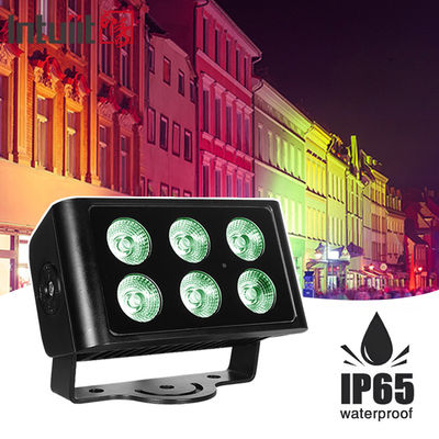 방수 IP65 야외 Dmx 6X5W Rgbw LED 세탁 홍수 도시 컬러 LED 벽 세탁기