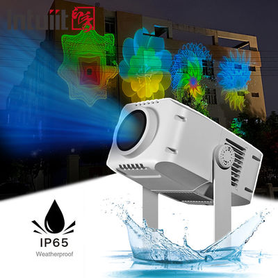 100W LED 회전 광고 로고 조명 야외 IP65 방수 맞춤형 패턴 고보 프로젝터