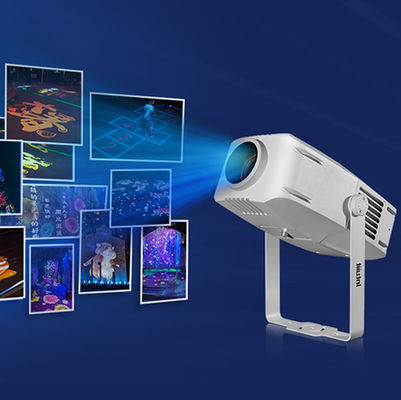 200W 방수 Ip65 야외 실내 사용자 지정 광고 고보 LED 줌 로고 프로젝터 라이트