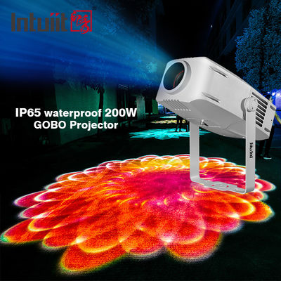 이벤트 파티에 맞춤 로고 라이트를위한 야외 방수 200W LED 고보 프로젝터
