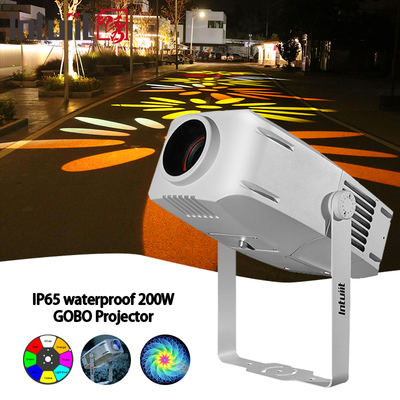 200W 사용자 지정 고보 프로젝터 Ip65 높은 밝기 광고 LED 야외 크리스마스 고보 로고 프로젝터 광고 조명