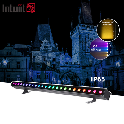 24x2W IP65 방수 배터리 LED 벽 세척기 라이트 RGBW 4in1 벽 세척기 라이트 야외