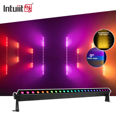 고품질 24X2W 배터리 전원 RGBW 4In1 DMX512 무대 조명 LED 벽 세척기
