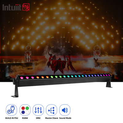 24x2W DMX LED BAR RGBW 4IN1 LED 스테이지 Dmx512 벽 세척기 실내용 DJ 디스코 라이트