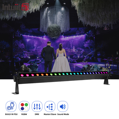 호텔 픽셀 24*2W 실내 벽 세척기 빛 Dmx Ip20 Rgbw 스테이지 4In1 LED 벽 세척기
