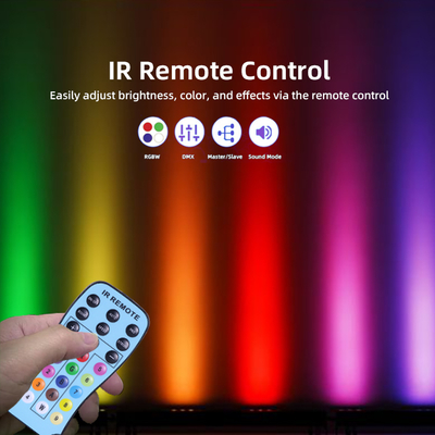 워시 라이트 IP20 DMX512 고급 스마트 음악 솔루션 24*2W RGBW LED 조명 선형 바 벽 워셔