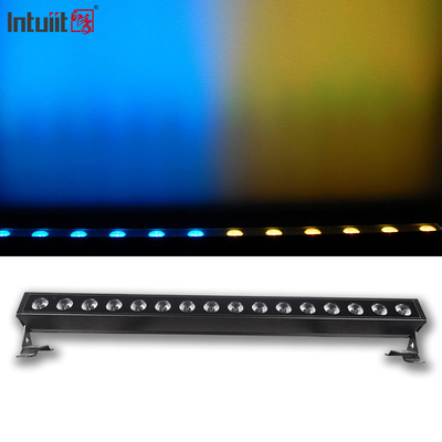 16*5W LED 벽 세척 조명 RGB DMX IP65 알루미늄 하우징 야외 방수 벽 세척 조명 DMX512 야외 건물 조명