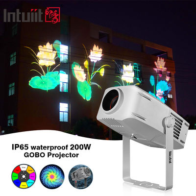 야외 풍경 무대용 방수 IP65 LED 고보 프로젝터 라이트 고휘도 200W