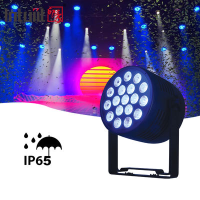 IP65 방수 LED 파 조명 - 18x20W RGBWA UV 6in1 DJ 스테이지 조명 사운드 활성화 자동 RDM 지원 및 DMX 제어 웨딩 생일 음악 라이트 쇼 파티 이벤트 스테이지 조명용 업라이트