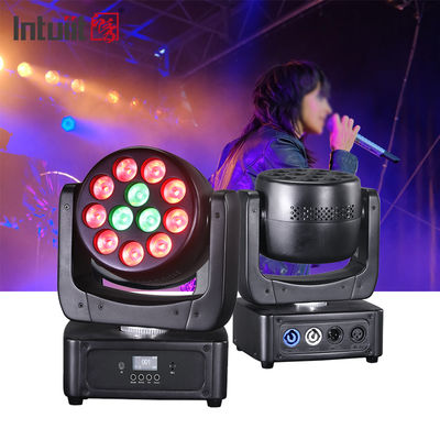 12*8W 이동 헤드 LED DJ 라이트 RGBW 세척 빔 DMX512 웨딩 디스코 파티를 위한 소리 활성화 스테이지 조명
