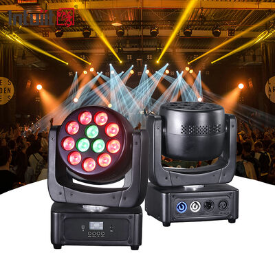 미니 12x8W LED Rgbw 라이트 Dmx DJ 디스코 파티 클럽 조명 효과 장비 램프 무대 움직이는 헤드 라이트