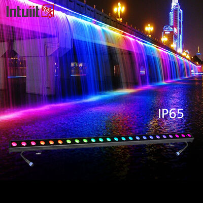 선형 벽 세척기 빛 24 * 2W 알루미늄 RGBW DMX IP65 교회 무대 야외 조명용 방수