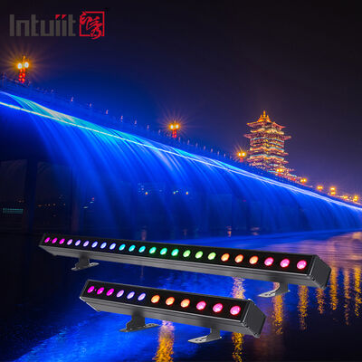 방수 LED 워시 라이트 바 12/24x2W RGBW 4-in-1 IP65 알루미늄 DMX512