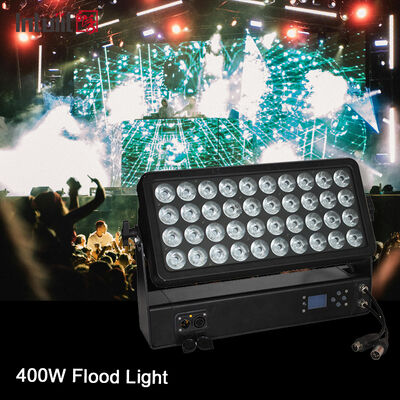 IP65 고전력 야외 무대 조명 40X10W RGBW 4in1 LED 벽 씻기 라이트 알루미늄 DJ 디스코 DMX 제어