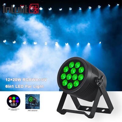 LED 12*20W RGBWA UV LED 파 라이트 워셔 DMX512 제어 무대 조명 (이벤트, T 쇼, 테마파크, 콘서트, 공연용)