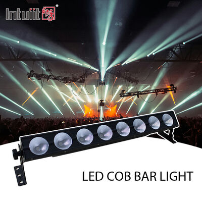 8*15W RGB LED 스테이지 라이트 바 DJ 스트로브 파티 라이트 바 3 in 1 벽 세척기 라이트 DMX 제어 자동 재생으로 교회 크리스마스 웨딩 댄스