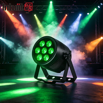 IP65 Waterproof Aluminum LED Par Light 7x20W RGBWA UV 6in1 DMX512 Professional Stage Uplight for Outdoor Event Wedding Show
