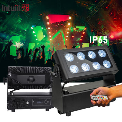 8x15W 배터리 전원 LED 투광 조명 야외 무선 RGBW 4in1 충전식 업라이트 파 Luces LED para Fiestas DJ