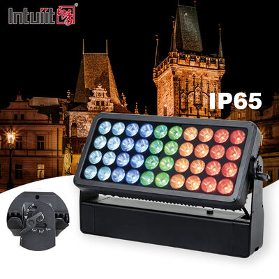 프로페셔널 아웃도어 IP65 400W LED 플로드라이트 방수 RGBW 4in1 건축 세탁등 건물 정면 풍경