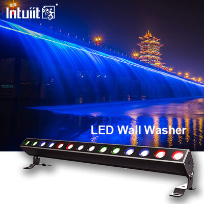 140W RGBW 4in1 IP65 방수 LED 선형 벽 세척기 14x10W DMX512/RDM 도시 색상 건물 조명