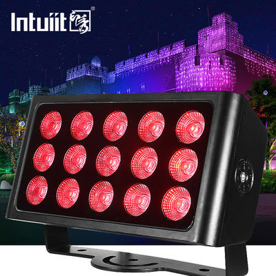 살아있는 사건을 위한 1개의 옥외 지도된 ​​세척 효력 단계 홍수 빛 15pcs 80watt Dmx에 대하여 4 색깔 Rgbw 4