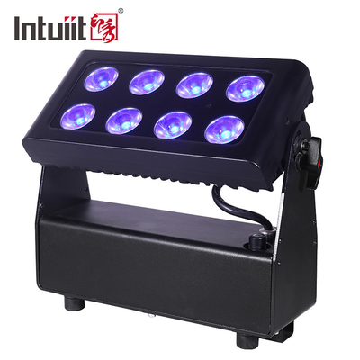 8*15w 4 In 1 Ip65 배터리 전동 LED 업라이트 Rgbw 파티 라이트
