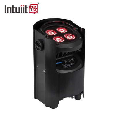 DMX IR 와이파이 4x12w 무선 전신 배터리 가동 Par 업라이트 조명 장소 Dj 디스코는 스테이지 광을 이끌었습니다