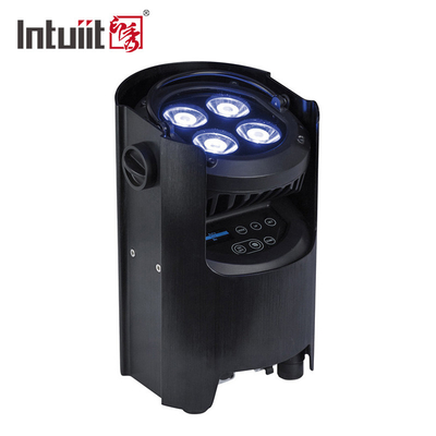 1 Dj Par 라이트 IR 리모컨 와이파이 통제에서 당 배터리 무선 전신 업라이트 조명 Par 4x12w RGBWAUV 4를 실시하세요