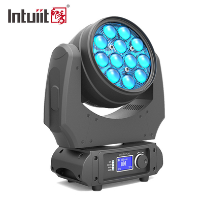 전문 실내 LED 줌 세탁 이동 머리 12x10w Rgbw 4in1 LED 이동 세탁 스테이지 DJ 바 라이트